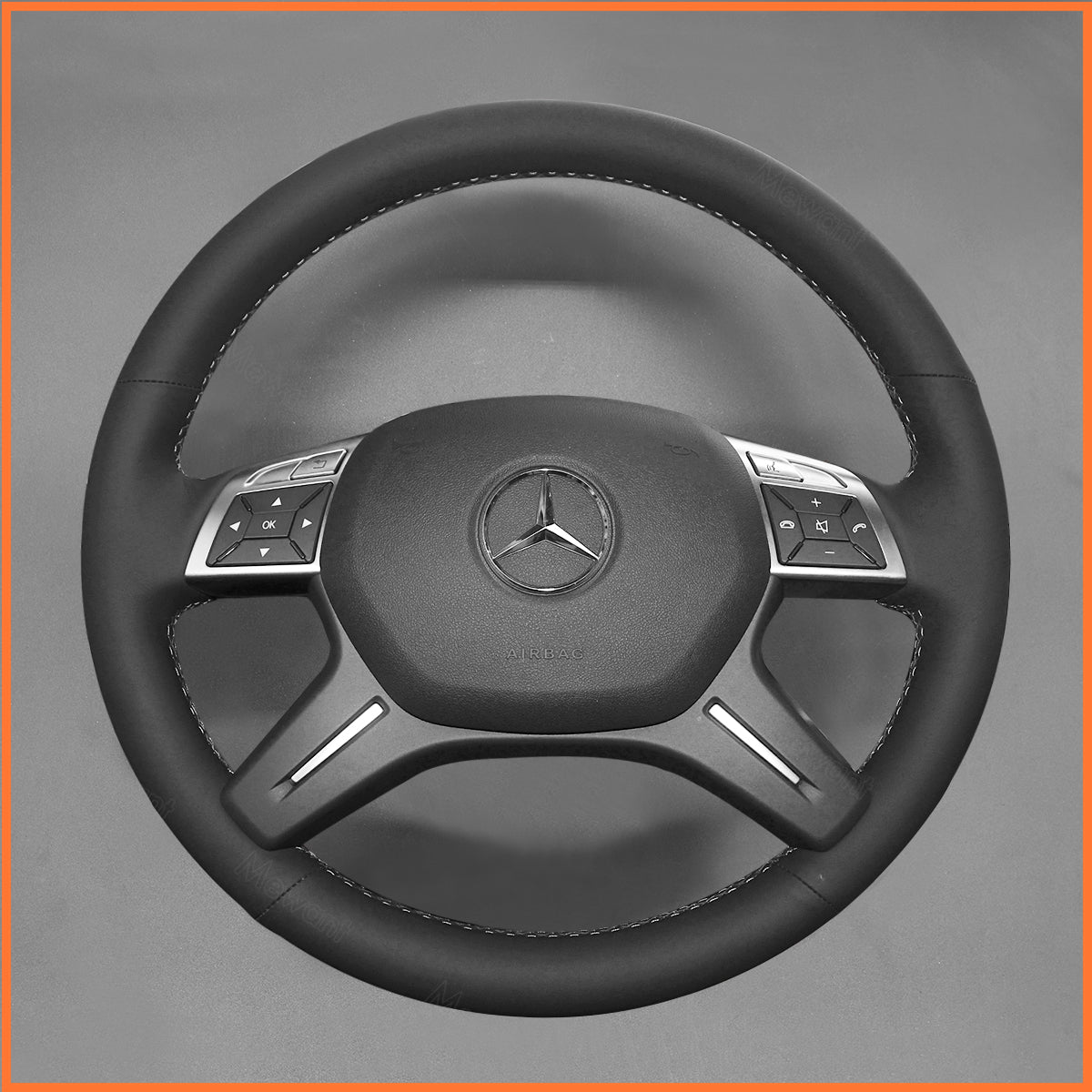 MEWANT steering wheel cover for Benz G-Class W463 GL-Class X166 M-Class W166