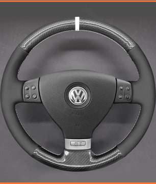 MEWANT Lenkradbezug für VW Golf 5 (V)  Golf Plus Polo Jetta Passat Tiguan Touran Caddy EOS