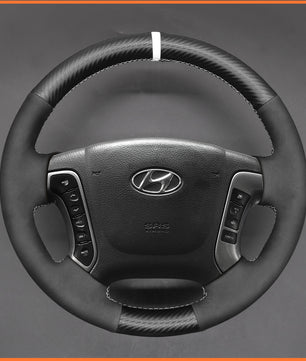 MEWANT steering wheel cover for Hyundai Santa Fe 2006-2012 / H-1 (Starex) 2008-2020 / i800 2008-2019
