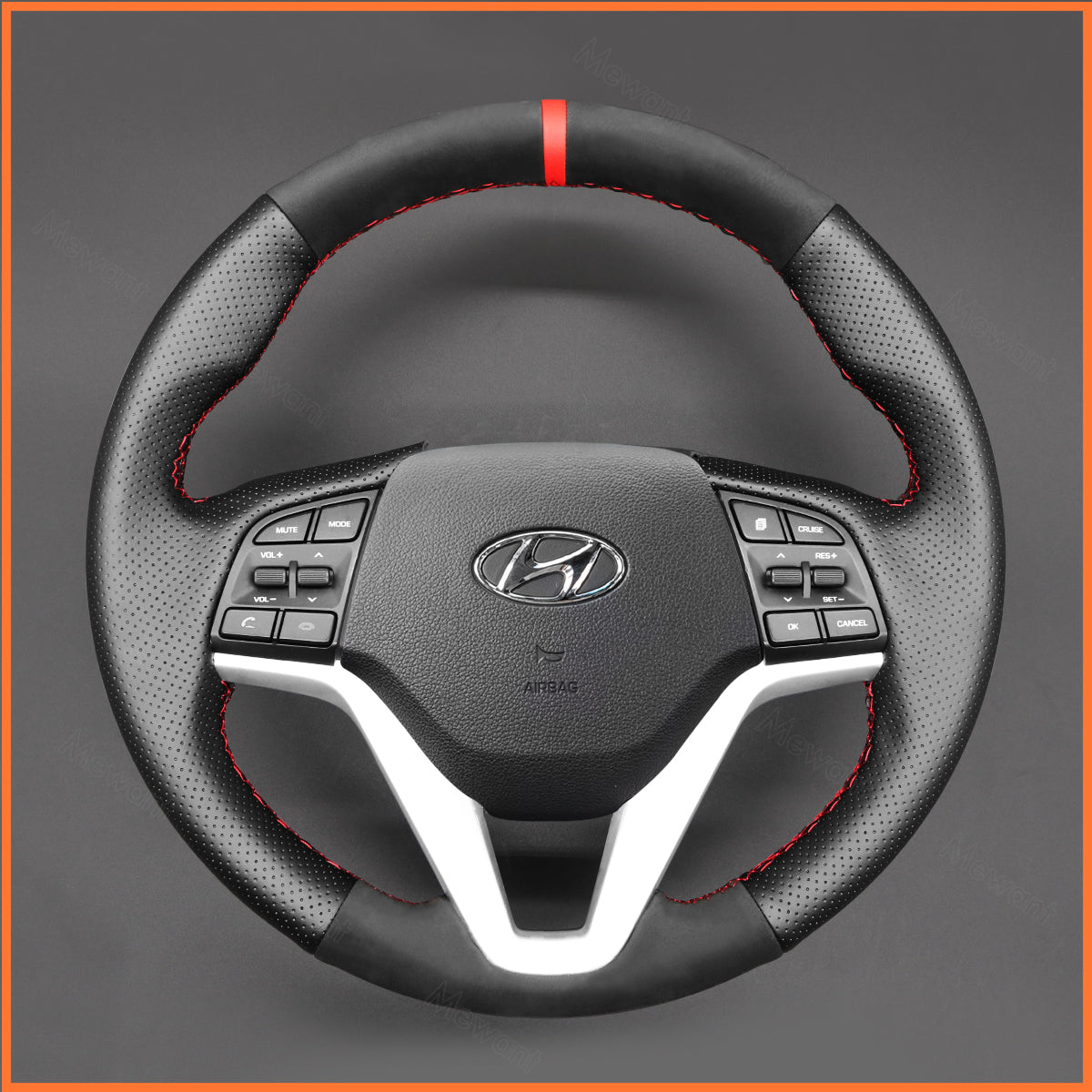 MEWANT steering wheel cover for Hyundai Tucson III 2015-2021