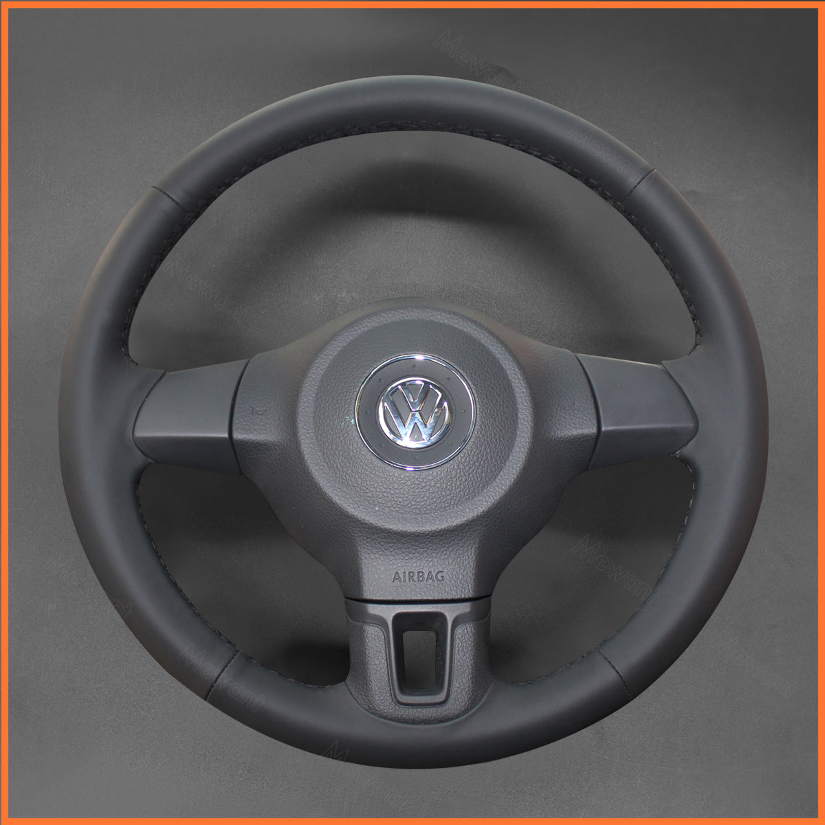 MEWANT steering wheel cover for VW Golf 6 (VI) Golf Plus Polo Tiguan Touran Caddy Jetta