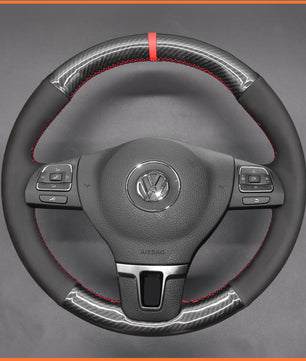 MEWANT Lenkradbezug für VW Golf 5 Polo Jetta Passat Tiguan Touran Caddy EOS