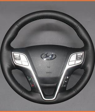 MEWANT Steering Wheel Cover for Hyundai Santa Fe 2012-2018 / Grand Santa Fe 2013-2018 / H350 2015-2019