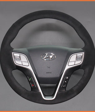 MEWANT Steering Wheel Cover for Hyundai Santa Fe 2012-2018 / Grand Santa Fe 2013-2018 / H350 2015-2019