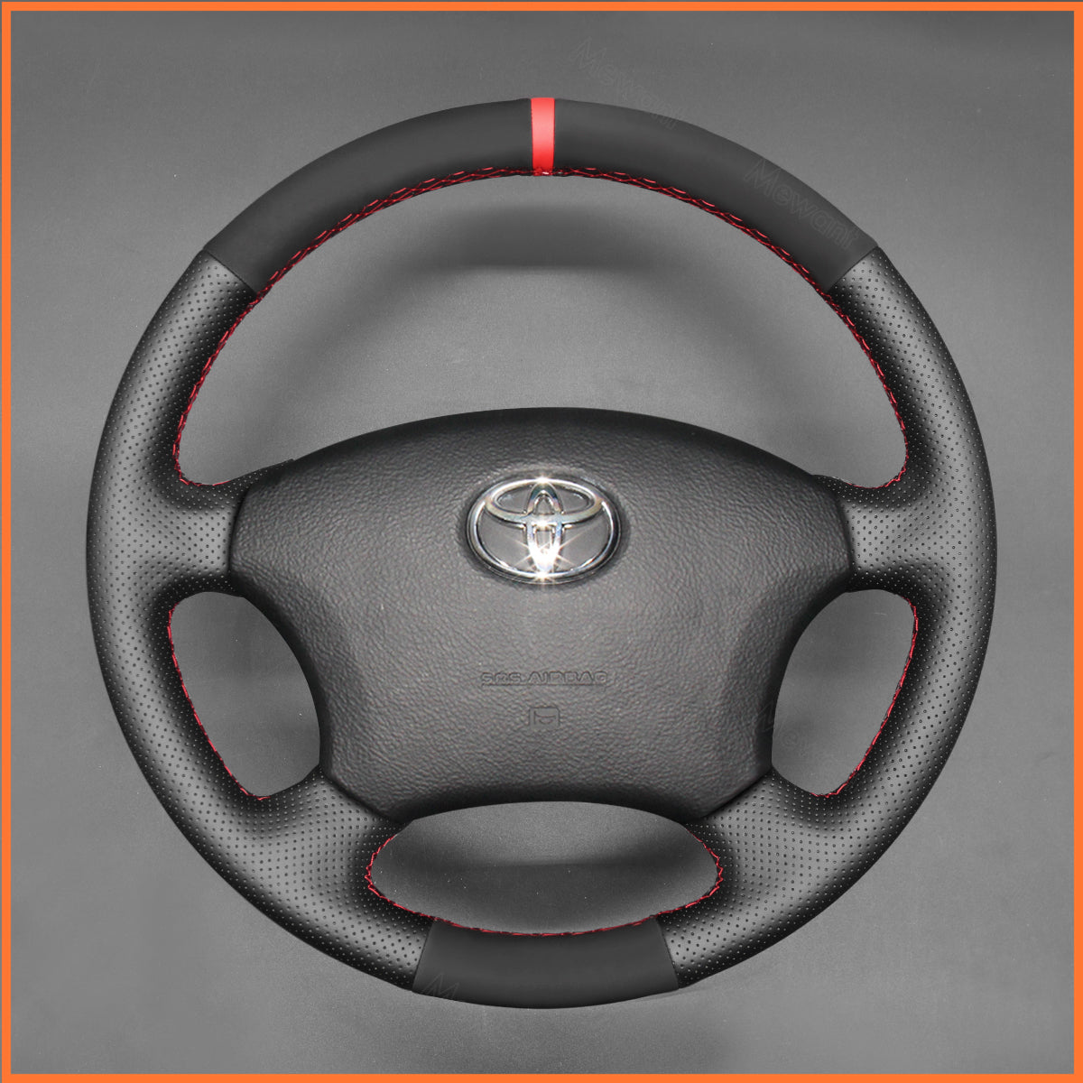 MEWANT Steering Wheel Cover for Toyota Camry Highlander Land Cruiser Fortuner Tacoma Tundra 2002-2007