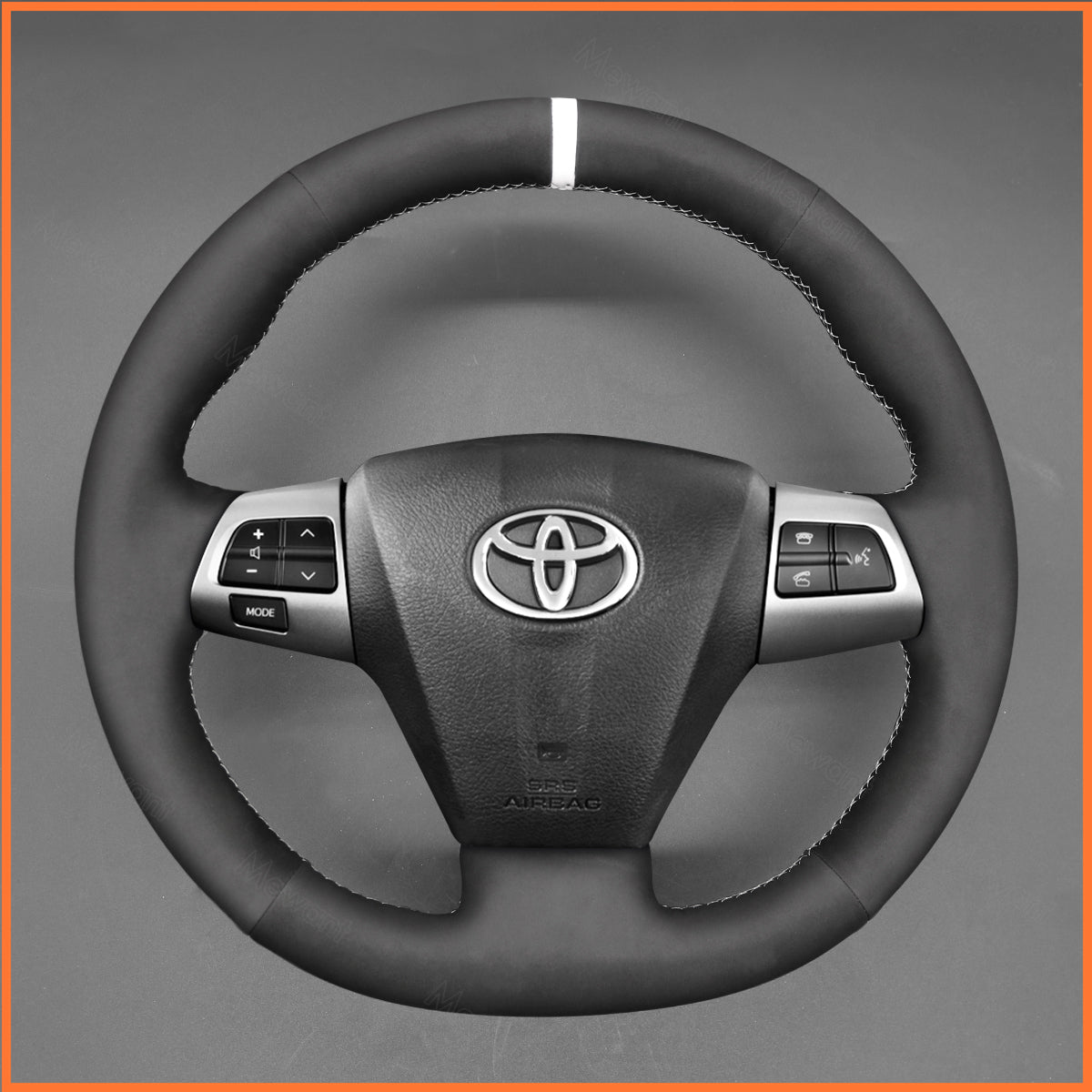 MEWANT Steering Wheel Cover for Toyota Corolla 2010-2013 / RAV4 2010-2014 / Auris 2010-2012 / Wish 2009-2017 / Vanguard 2010-2013 / Voxy 2010-2013