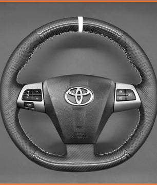 MEWANT Steering Wheel Cover for Toyota Corolla 2010-2013 / RAV4 2010-2014 / Auris 2010-2012 / Wish 2009-2017 / Vanguard 2010-2013 / Voxy 2010-2013