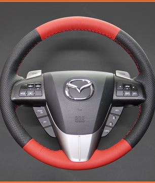 MEWANT Lenkradbezug für Mazda 3 Axela 2008-2013 / Mazda CX-7 CX7 2010-2016 / Mazda 5 2011-2013/