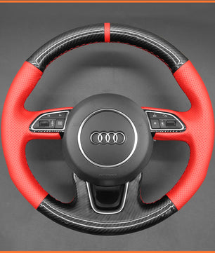 MEWANT steering wheel cover for Audi Q3 2015-2018 / Q5 2013-2017 / Q7 2012-2015