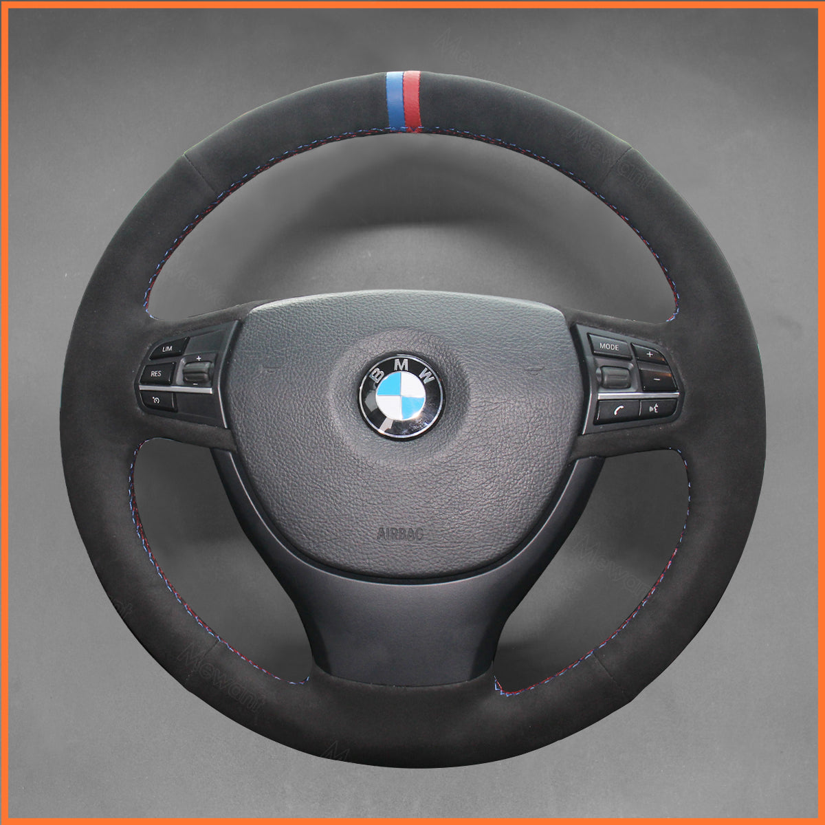 MEWANT steering wheel cover for BMW 5 Series F10 F11 F07 F01 F02