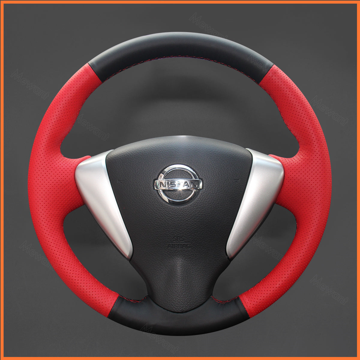 MEWANT Steering Wheel Cover for Nissan Note 2013-2017 / Serena 2012-2016 / Bluebird Sylphy (RU) 2012-2020