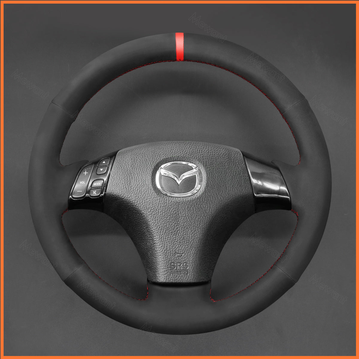 MEWANT Lenkradbezug für Mazda 3 Axela 2003-2009 Mazda 5 2004-2010  Mazda 6 Atenza 2004-2008