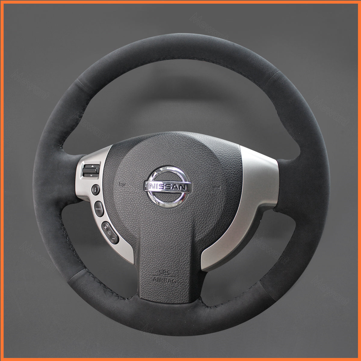 MEWANT steering wheel cover for Nissan Qashqai 2007-2013 / Qashqai+2 2008-2014 /