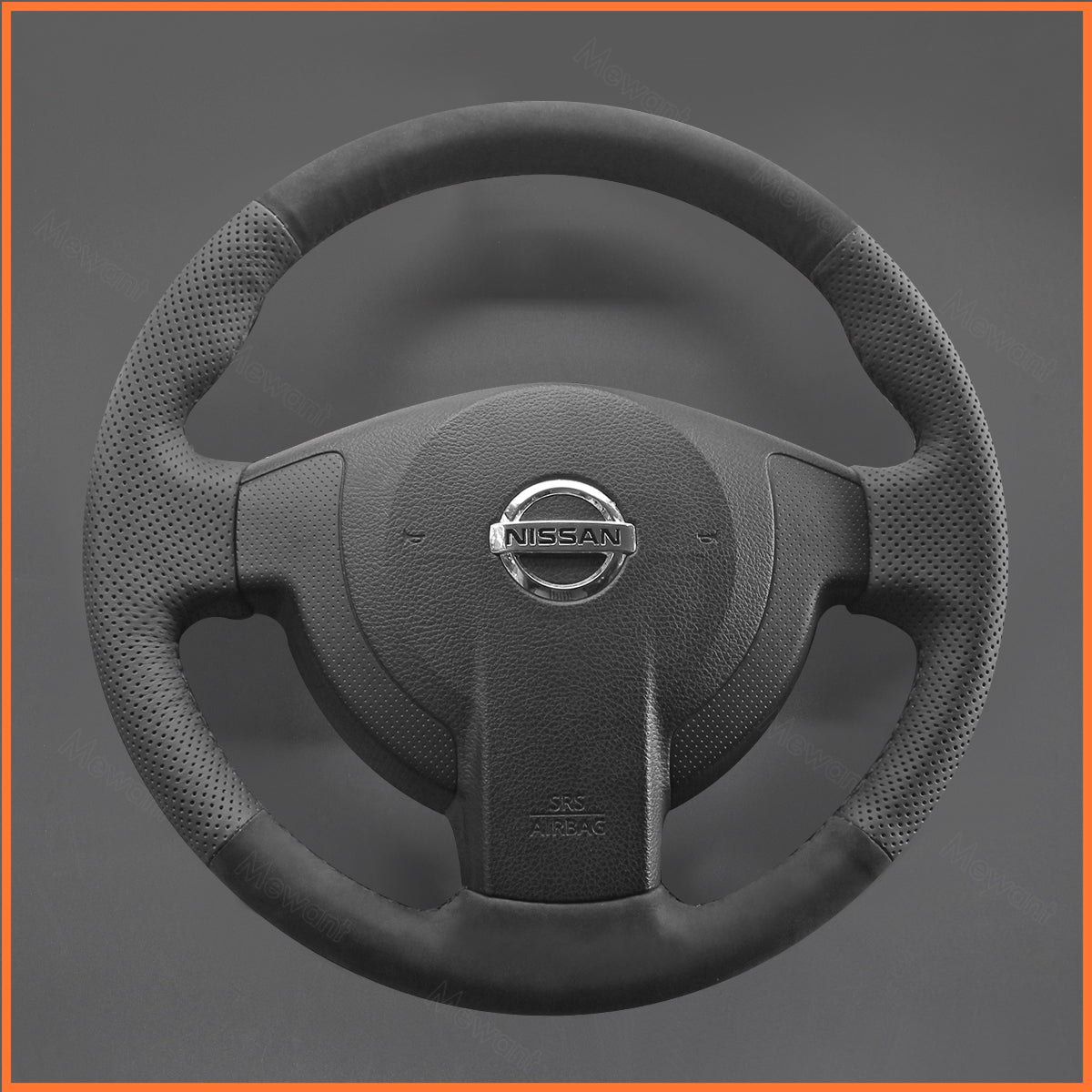 MEWANT steering wheel cover for Nissan Qashqai 2007-2013 / Qashqai+2 2008-2014 /