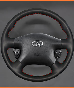 MEWANT Steering Wheel Cover for Nissan Almera (N16) / X-Trail (T30) / Primera (P12) / Terrano / Serena / Sunny 2002-2005 / AD 2003-2008 / Avenir 2003-2005