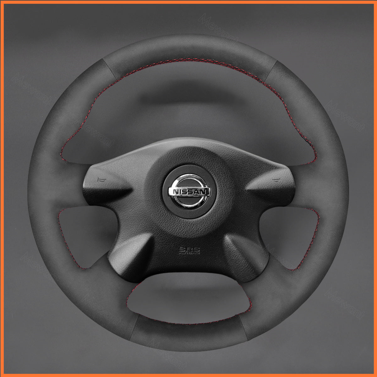 MEWANT Steering Wheel Cover for Nissan Almera (N16) Almera Tino X-Trail (T30) Primera (P12) Terrano 2 Serena Pathfinder Bluebird Sylphy Caravan