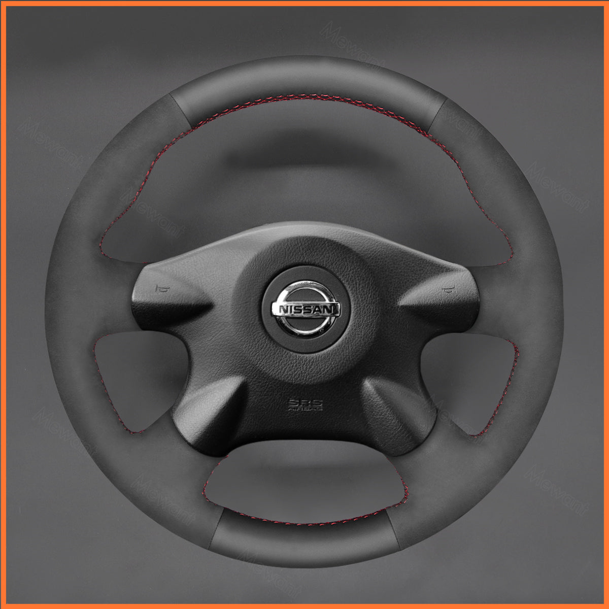 MEWANT Steering Wheel Cover for Nissan Almera (N16) Almera Tino X-Trail (T30) Primera (P12) Terrano 2 Serena Pathfinder Bluebird Sylphy Caravan