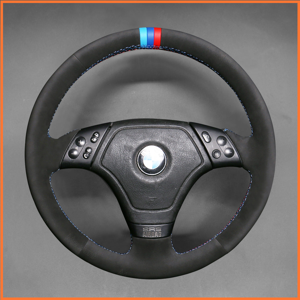 MEWANT steering wheel cover for BMW 3 Series E36 Coupe/Convertible/Hatchback / 1996-2000 / Z3 E36/7 (Roadster) 1995-1999