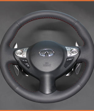 MEWANT Steering Wheel Cover for Infiniti FX FX30d FX35 FX37 FX50 2009-2015 / QX70 2013-2018 / Nissan Juke F15 2010-2019