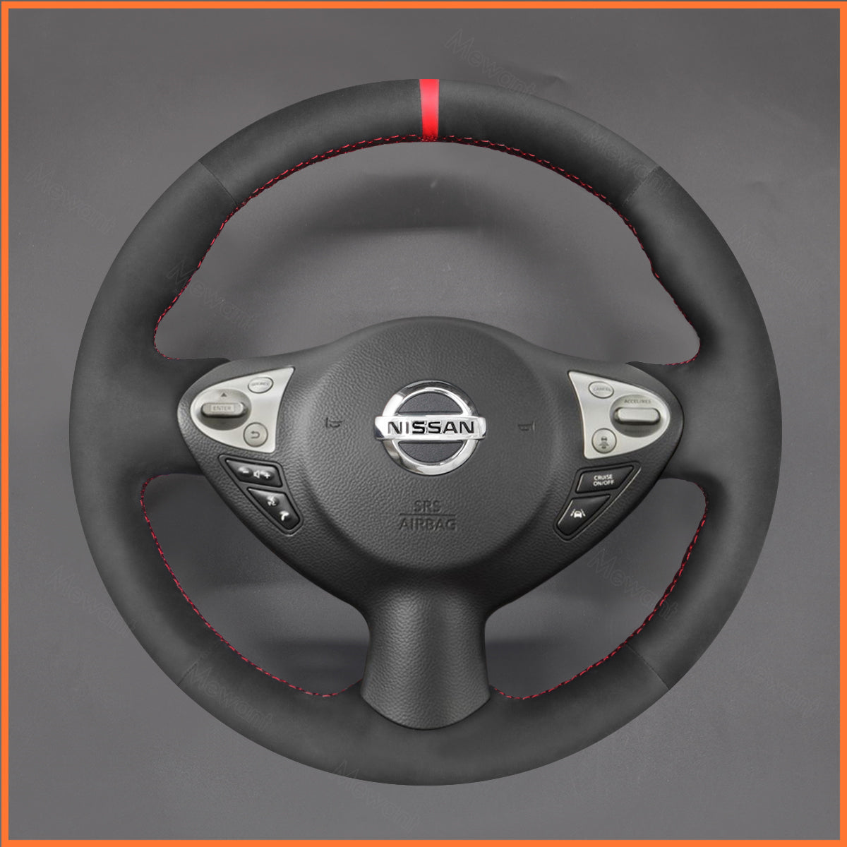MEWANT Steering Wheel Cover for Infiniti FX FX30d FX35 FX37 FX50 2009-2015 / QX70 2013-2018 / Nissan Juke F15 2010-2019