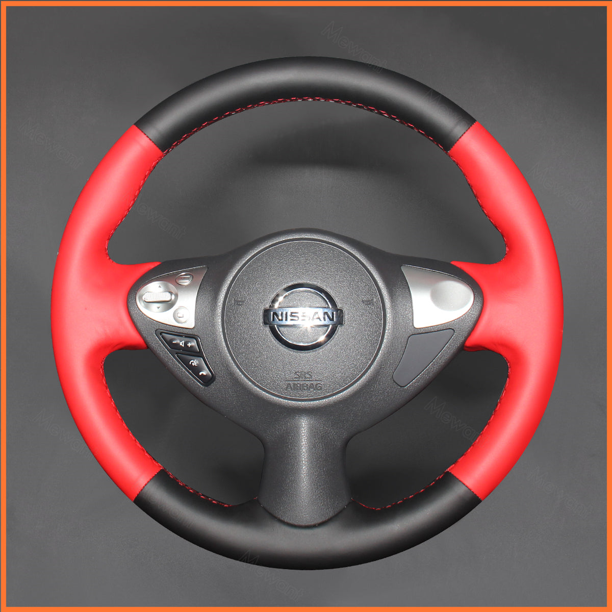 MEWANT Steering Wheel Cover for Infiniti FX FX30d FX35 FX37 FX50 2009-2015 / QX70 2013-2018 / Nissan Juke F15 2010-2019