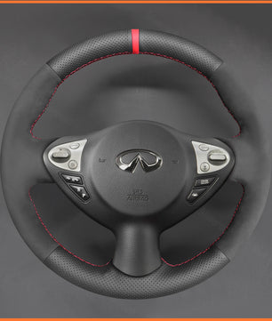 MEWANT Steering Wheel Cover for Infiniti FX FX30d FX35 FX37 FX50 2009-2015 / QX70 2013-2018 / Nissan Juke F15 2010-2019