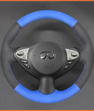 MEWANT Steering Wheel Cover for Infiniti FX FX30d FX35 FX37 FX50 2009-2015 / QX70 2013-2018 / Nissan Juke F15 2010-2019