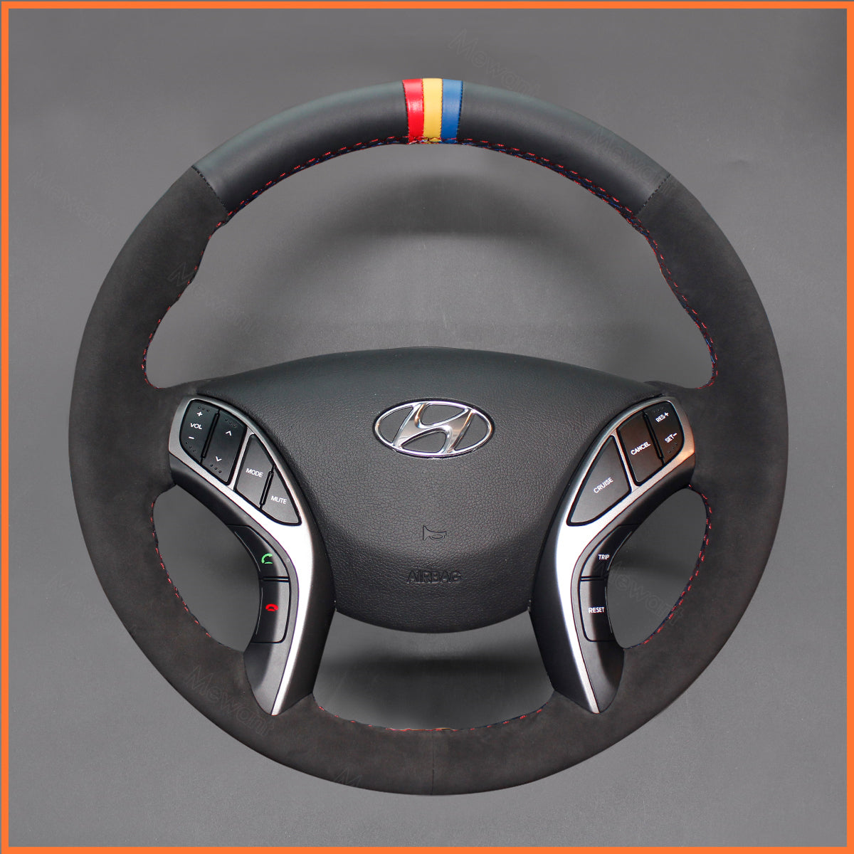 MEWANT steering wheel cover for Hyundai i30 2012-2017 / Elantra 2011-2016
