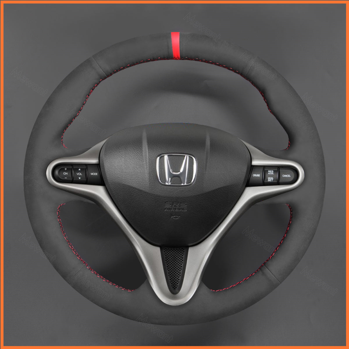 MEWANT Steering Wheel Cover for Honda Civic 8 2006-2011 / Civic Type R 2006-2011