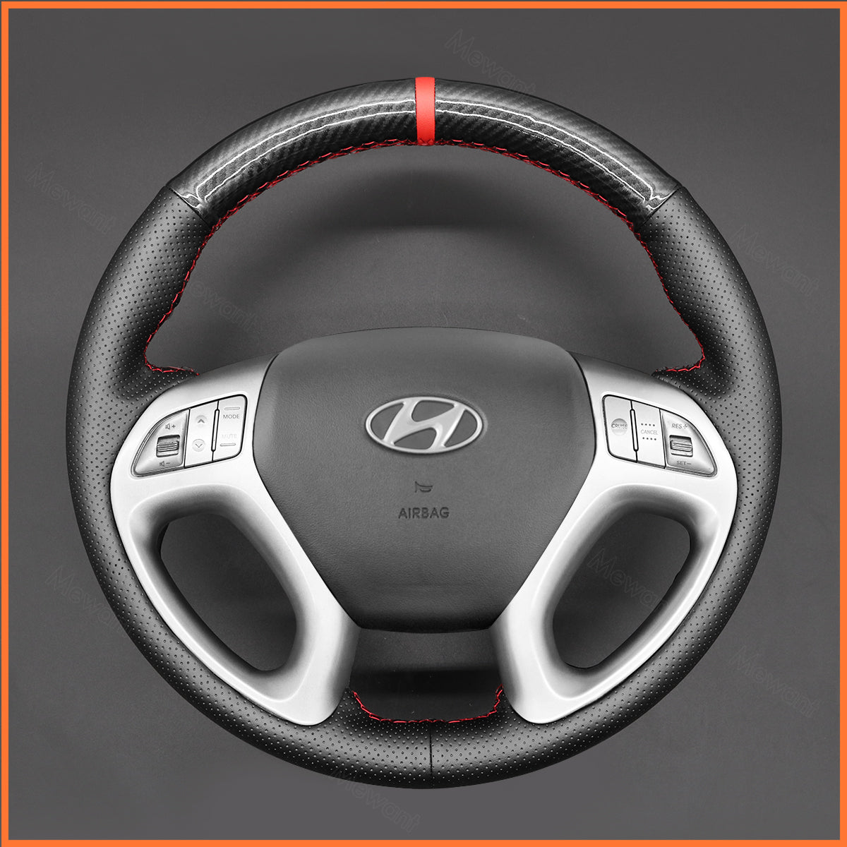 MEWANT steering wheel cover for Hyundai ix35 2010-2016