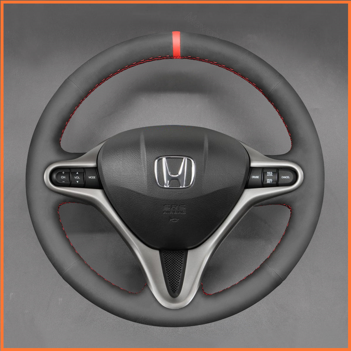 MEWANT steering wheel cover for Honda Jazz 2008-2015 / Insight 2009-2014