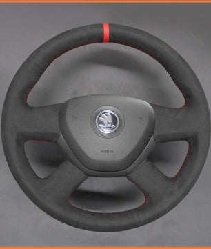 MEWANT steering wheel cover for Skoda Octavia 2014/ Skoda Fabia 2013
