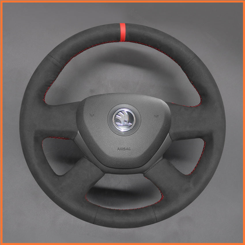 MEWANT steering wheel cover for Skoda Octavia 2014/ Skoda Fabia 2013
