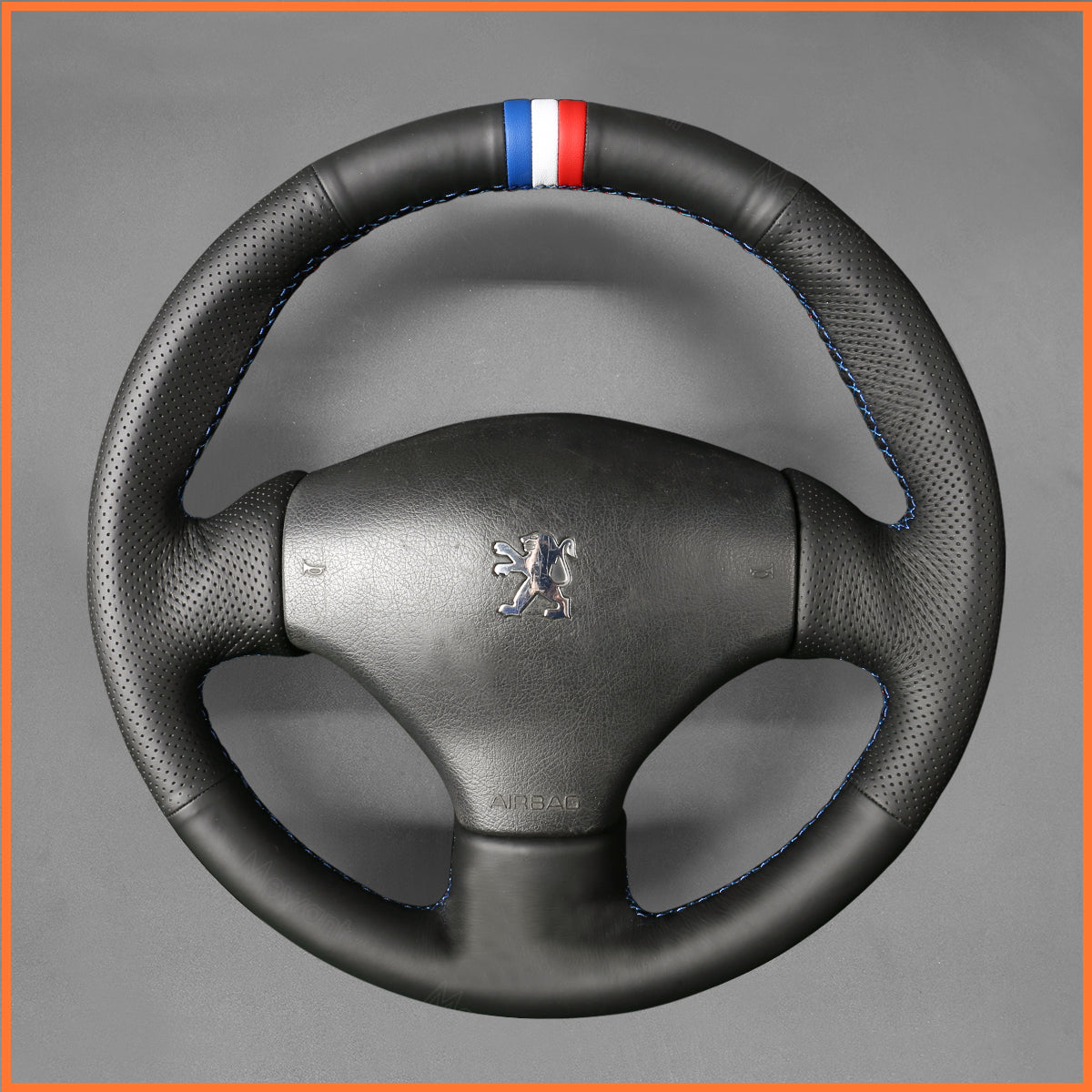 MEWANT Lenkradbezug für Peugeot 206 2001-2009 / 206 CC 2001-2007 / 206 SW 2002-2007