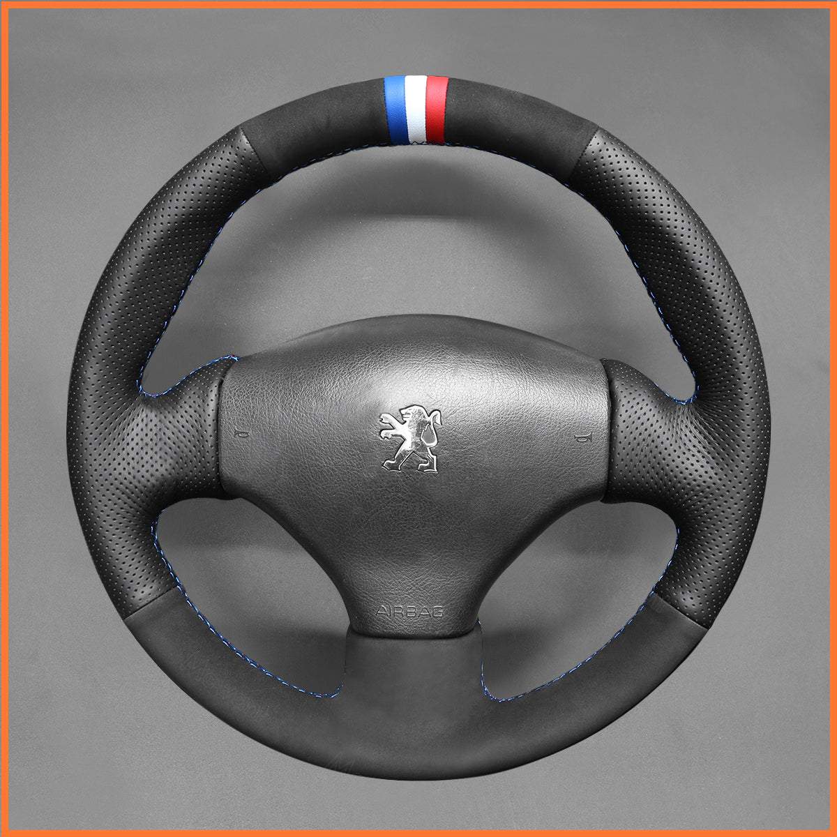 MEWANT Lenkradbezug für Peugeot 206 2001-2009 / 206 CC 2001-2007 / 206 SW 2002-2007