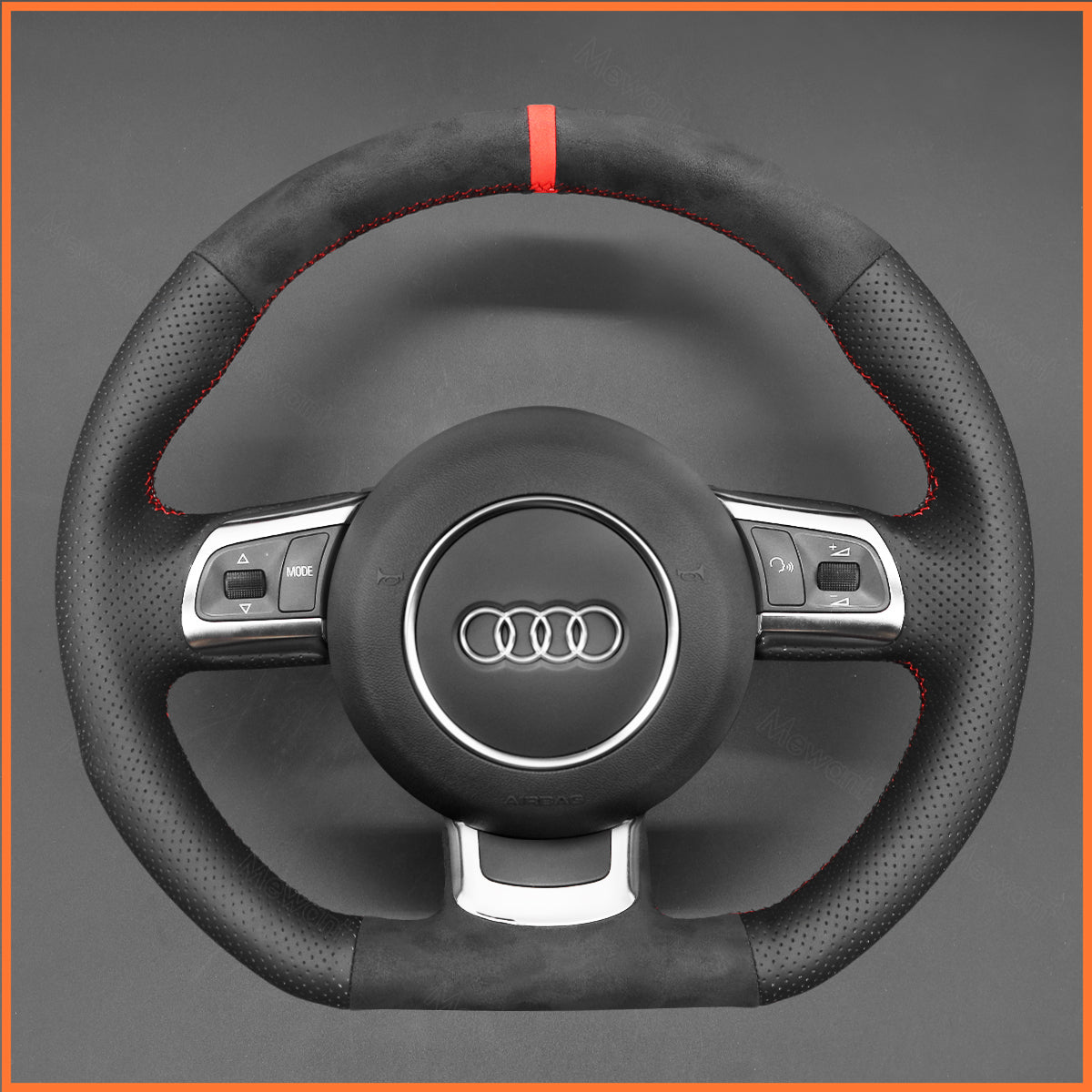 MEWANT Steering Wheel Cover For Audi R8 2008-2010 Audi TT 2008-2015