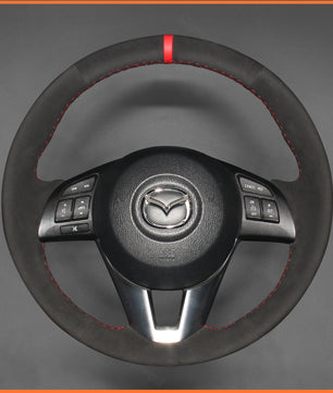 MEWANT Lenkradbezug für Mazda 3 Axela 2013-2016 / Mazda 6 Atenza 2014-2017 / Mazda 2 2015-2017 / CX-3 CX3 2016-2017 / CX-5 CX5 2013-2017