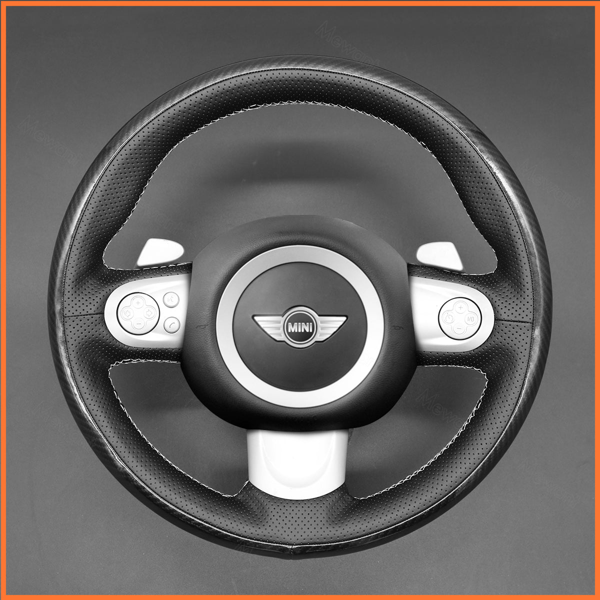 MEWANT Lenkradbezug für Mini(Hatchback/Mini R56/R57) Clubman Clubvan Convertible Countryman Coupe