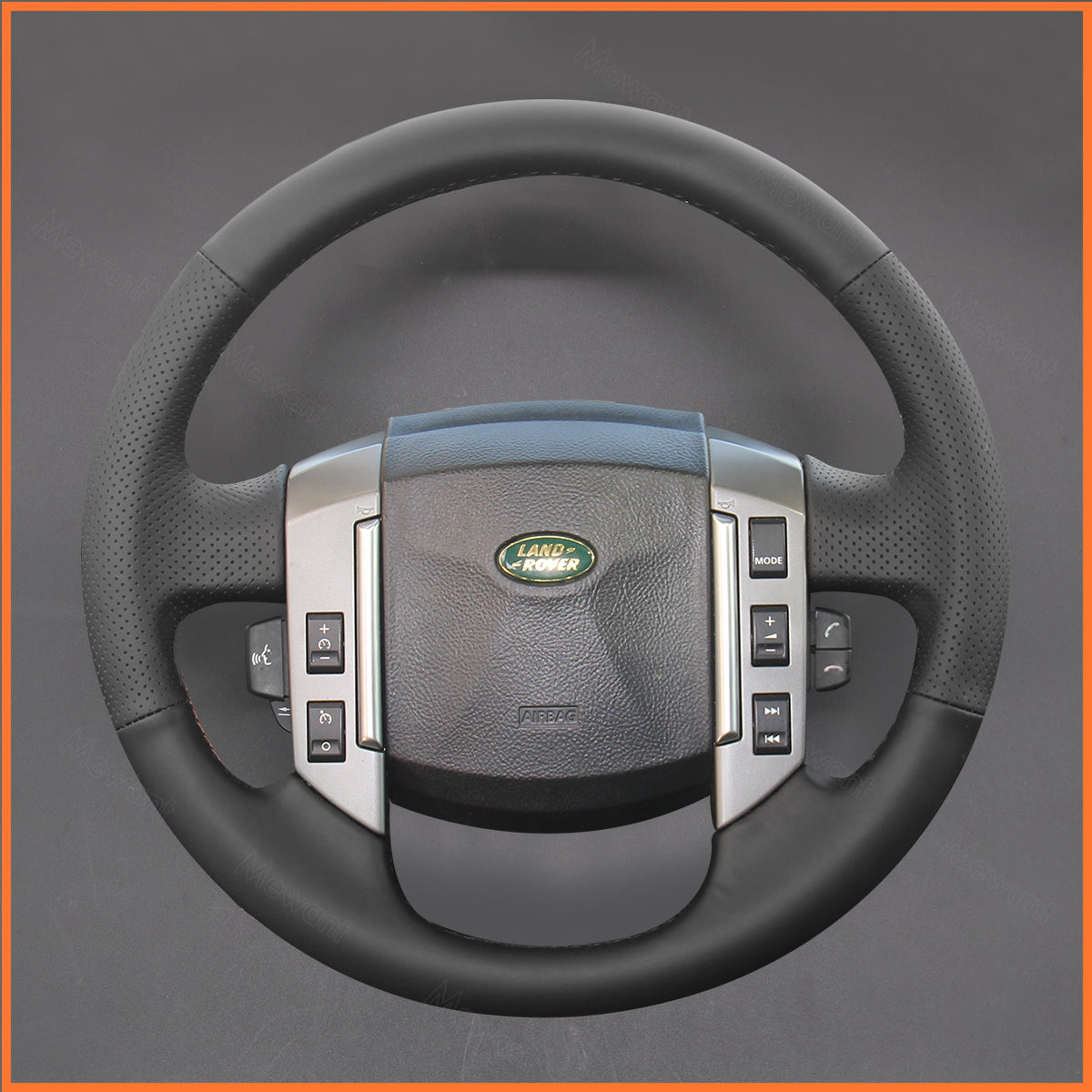 MEWANT Steering Wheel Cover for Land Rover Range Rover Sport I(L320) 2005-2009 / Freelander 2 II(L359) 2006-2008 / Discovery (Discovery 3) II(L319) 2004-2010