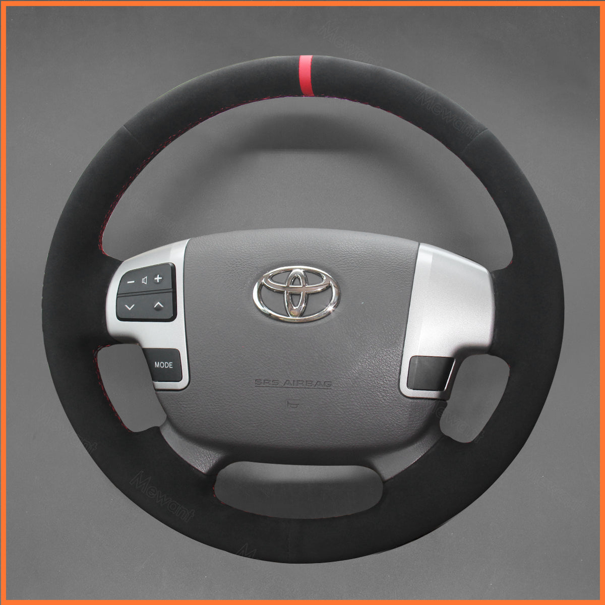 MEWANT Steering Wheel Cover for Toyota Land Cruiser (200 Series) 2007-2015 / Land Cruiser (70 Series) 2010-2019 / Tundra 2007-2013 / Sequoia 2008-2013 / HiAce 2014-2018