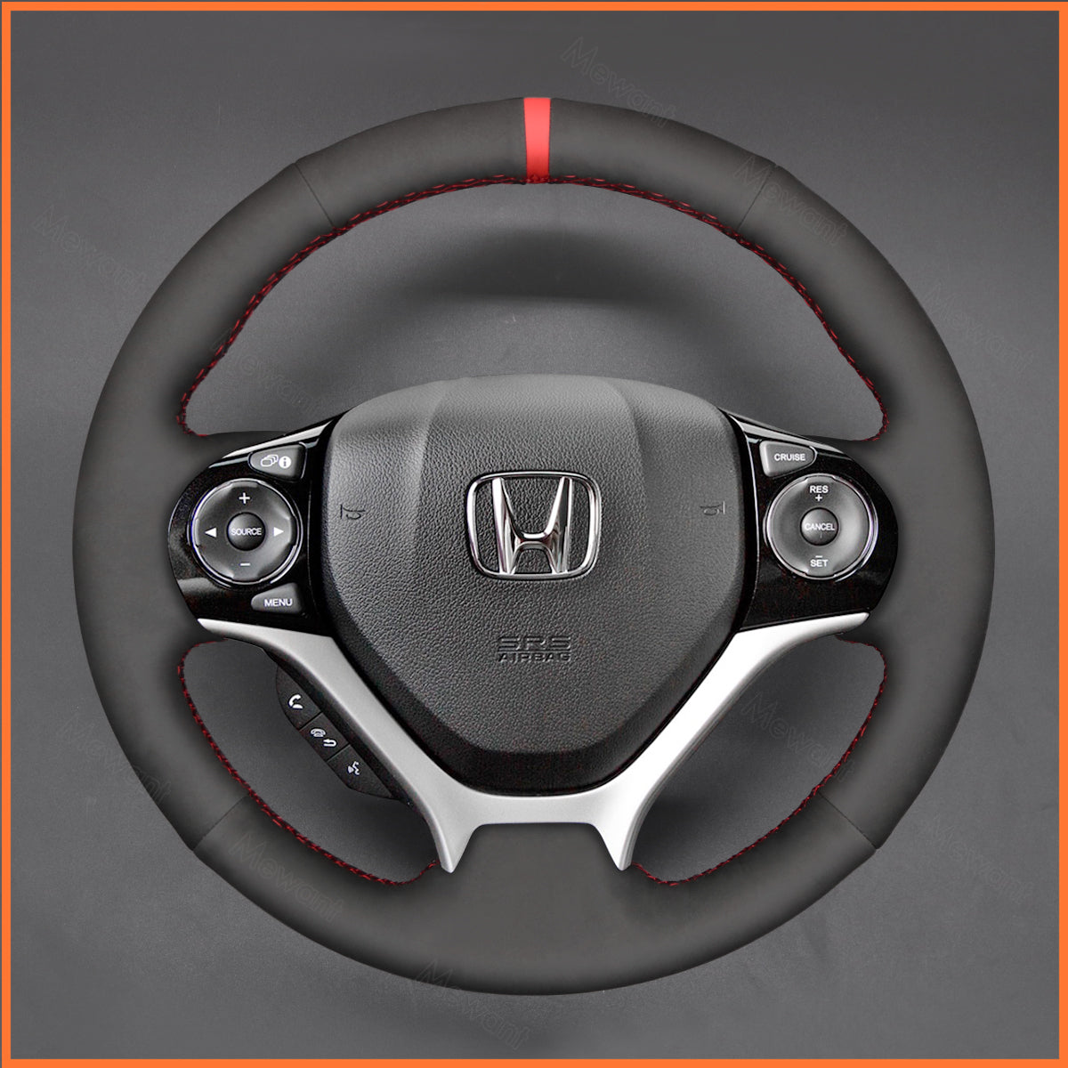 MEWANT steering wheel cover for Honda Civic 9 2012-2017