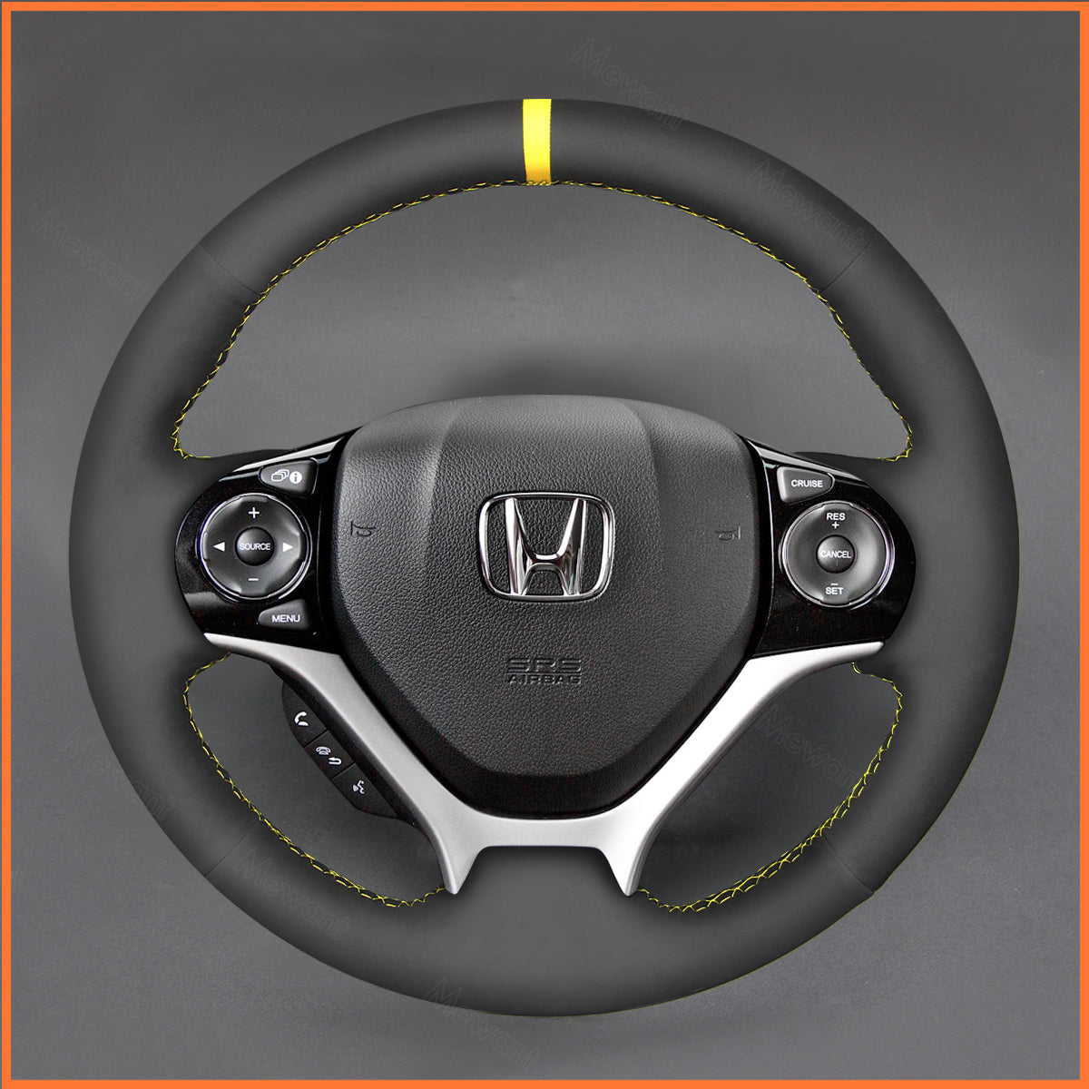 MEWANT steering wheel cover for Honda Civic 9 2012-2017