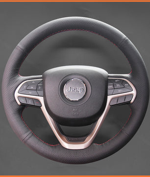 MEWANT steering wheel cover for Jeep Cherokee V(KL) 2014-2020 / Grand Cherokee IV(WK2) 2013-2021