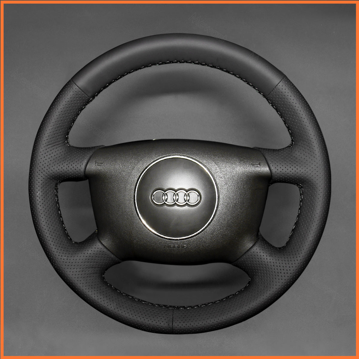 MEWANT steering wheel cover for Audi A4 A6 A8 Allroad