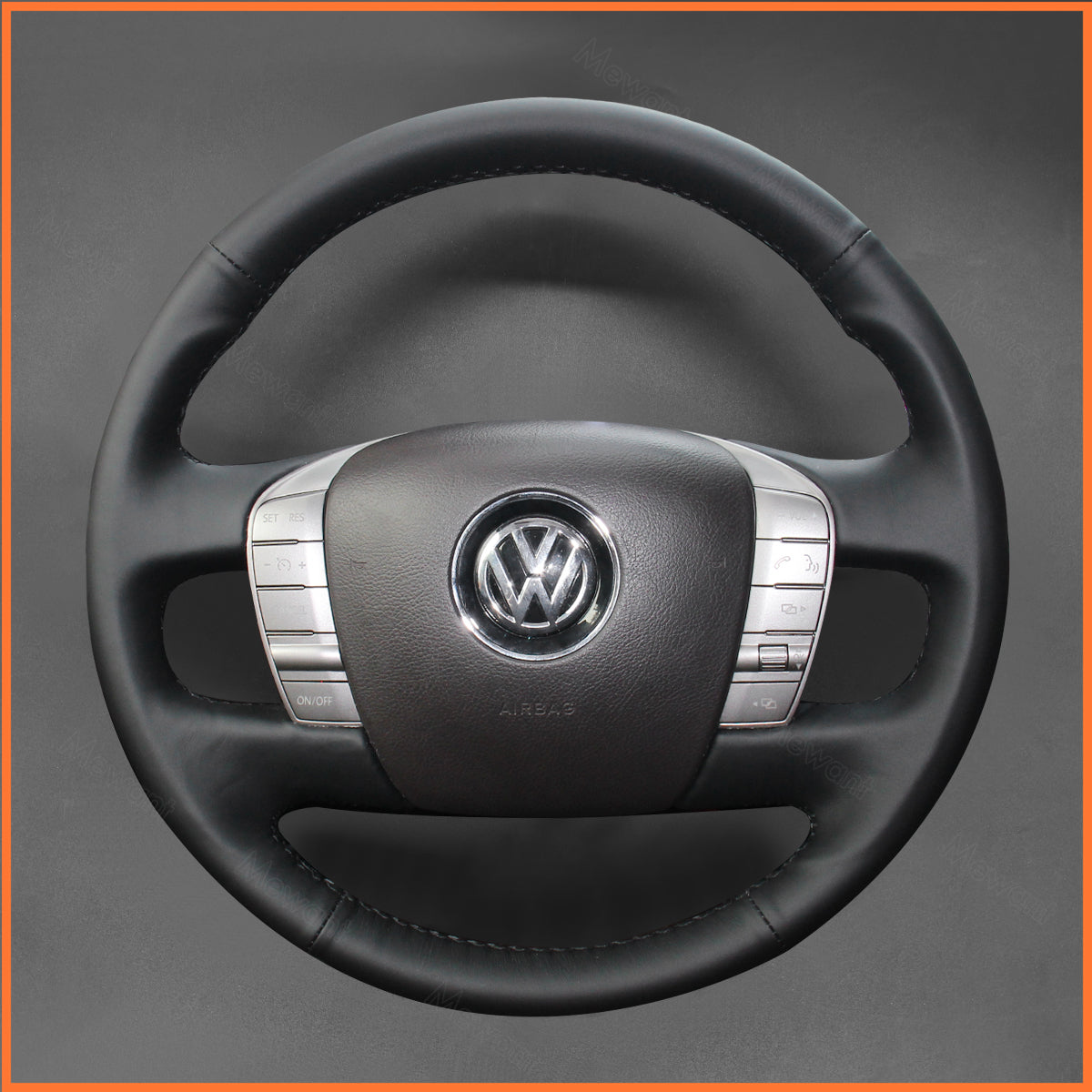 MEWANT steering wheel cover for VW Phaeton 2010-2016