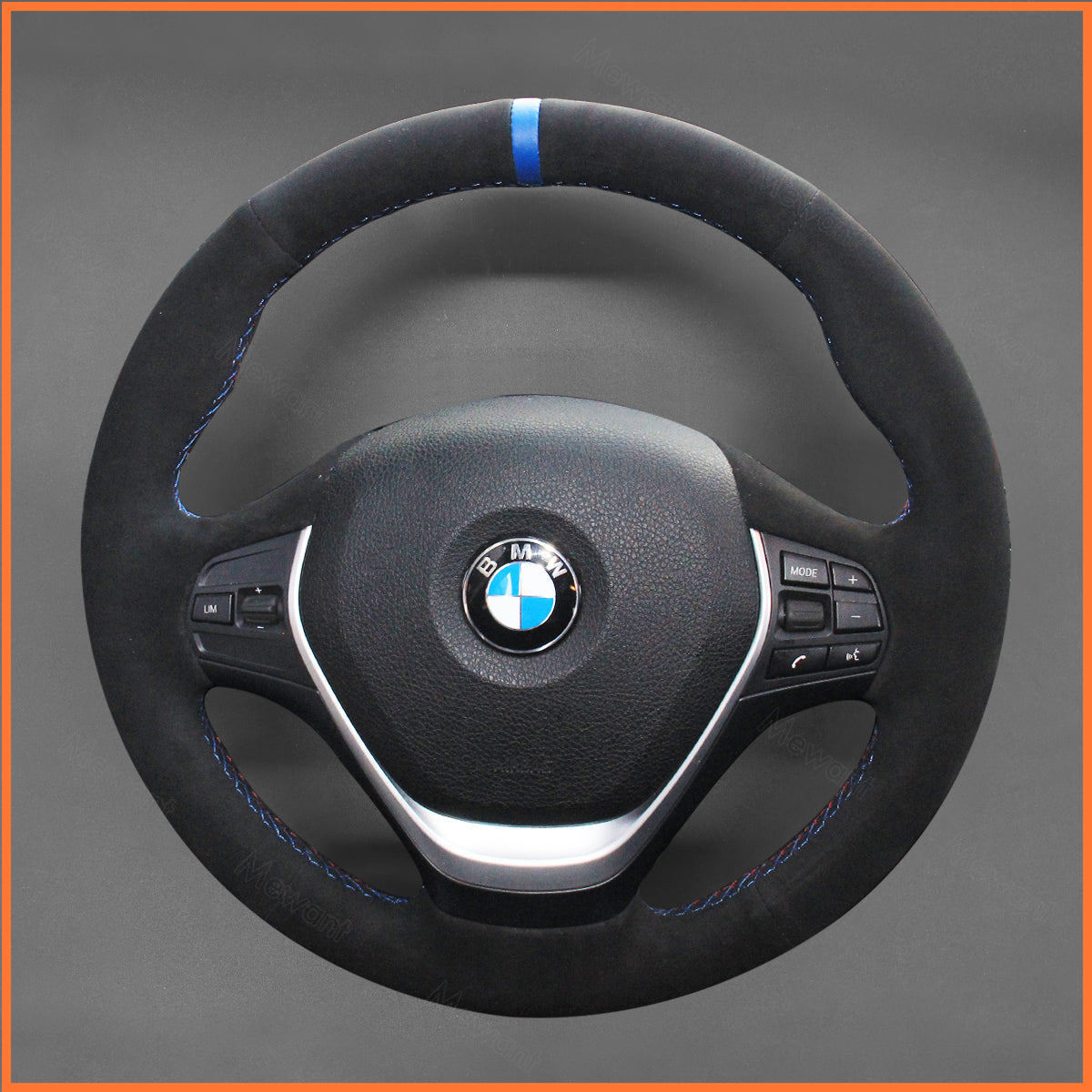 MEWANT Steering Wheel Cover for BMW F20 F21 M Sport / F22 / F30 F31 F64 / F32 F33 F36