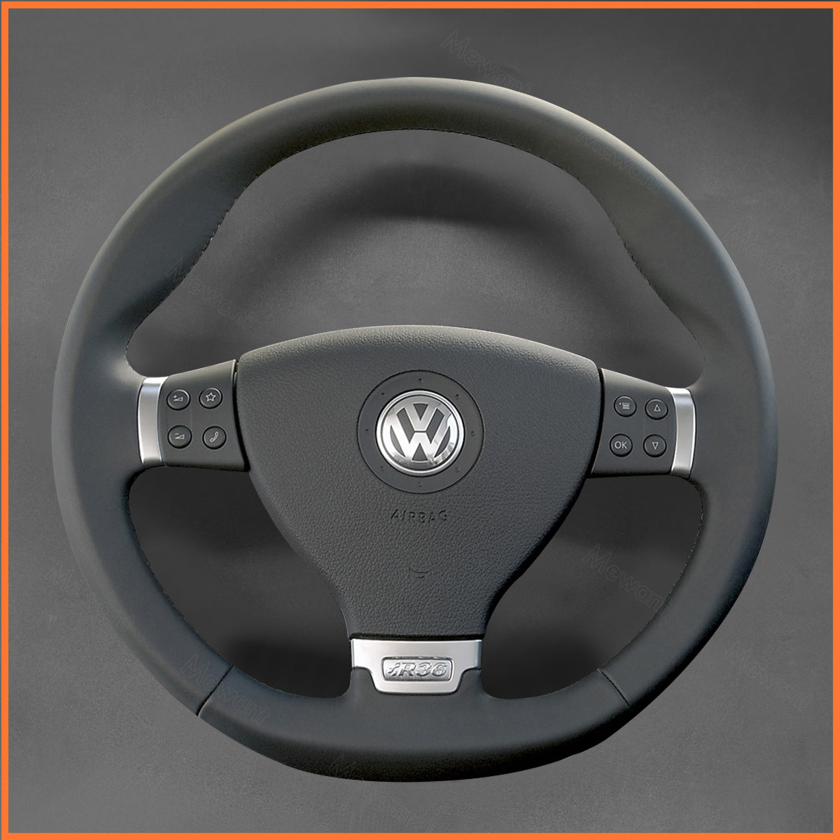 MEWANT steering wheel cover for Volkswagen VW Passat R36 2008-2010
