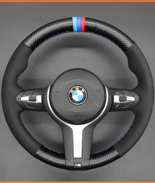 MEWANT Steering Wheel Cover for BMW (M Sport) 1 Series F20 F21 2 Series F45 3 Series F30 4 Series F32 5 Series F10 6 Series F12