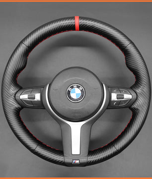 MEWANT Steering Wheel Cover for BMW (M Sport) 1 Series F20 F21 2 Series F45 3 Series F30 4 Series F32 5 Series F10 6 Series F12