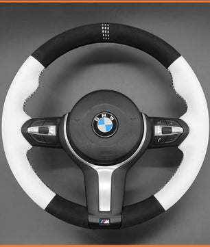 MEWANT Steering Wheel Cover for BMW (M Sport) 1 Series F20 F21 2 Series F45 3 Series F30 4 Series F32 5 Series F10 6 Series F12